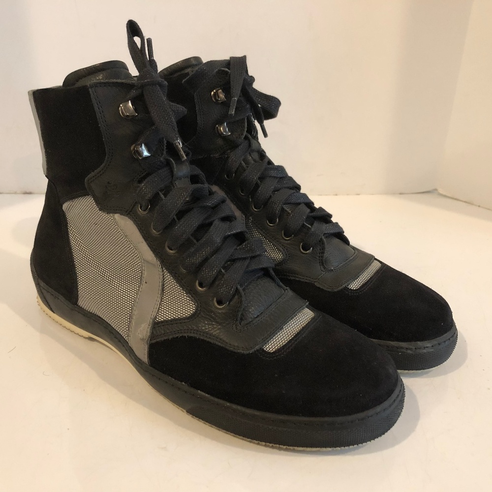 DONALD J PLINER BLACK  'CHIP' SNEAKERS SHOES 10